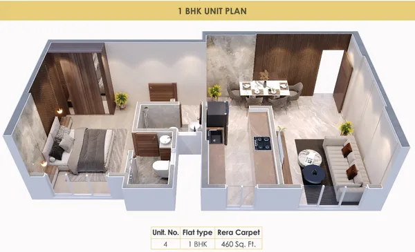 Codename Happiness Kurla Unit Plan 1 bhk