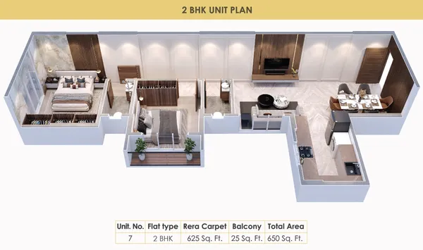 Codename Happiness Kurla Unit Plan 2 bhk